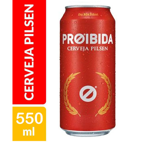 CERVEJA PROIBIDA PILSEN LATA 550ML