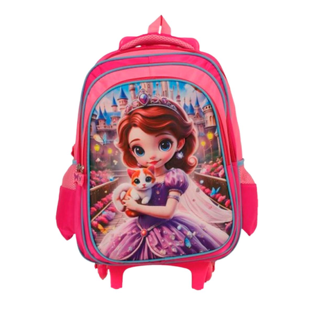 Mochila com Rodinha Mundiart 40cm - Princesa - Ref. SM0036
