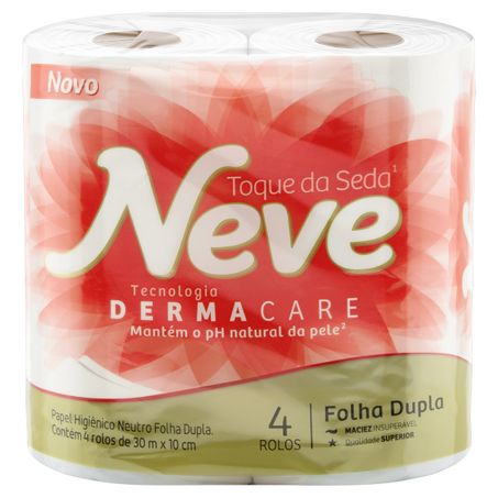PAPEL HIGIÊNICO FOLHA DUPLA NEUTRO NEVE TOQUE DA SEDA
