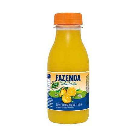 Suco Pronto Fazenda Bela Vista Integral de Laranja 300ML