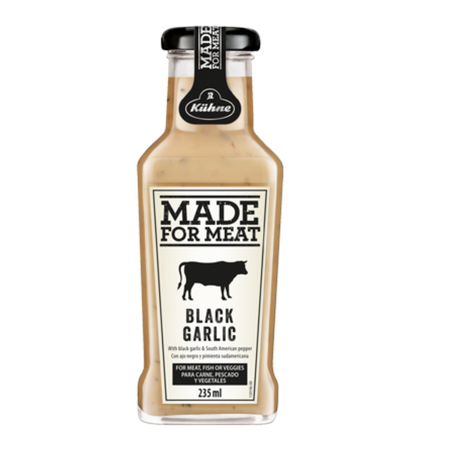 Molho para carne alemão kuhne black garlic 235ml