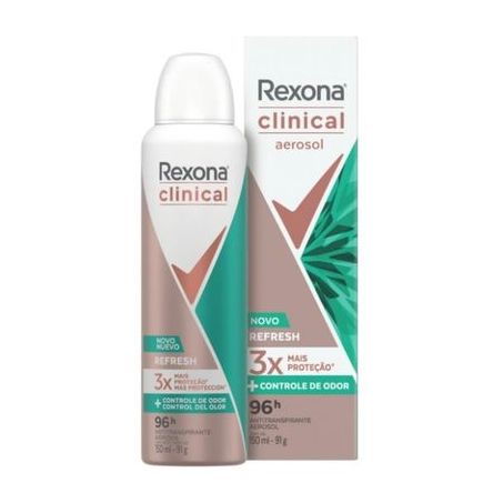 Desodorante aerosol rexona clinical refresh 150ml