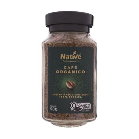 Café Solúvel Liofilizado Native Orgânico Pote de Vidro 90gr