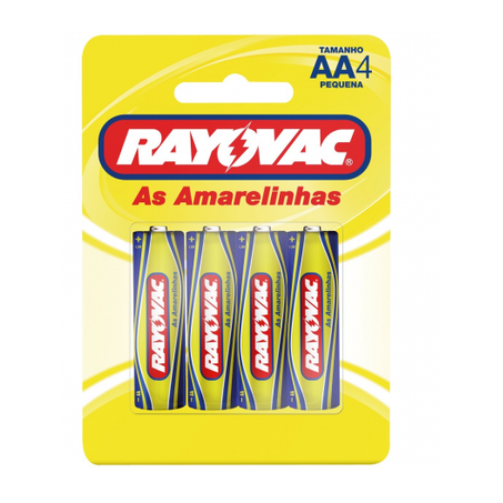 PILHA MEDIA RAYOVAC AA 4UN