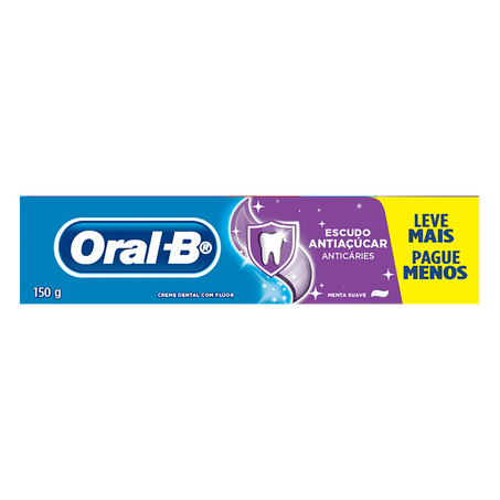 Creme Dental Oral-B Escudo Antiacucar 150g 
 