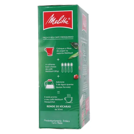 CAFÉ PÓ MELITTA TRADICIONAL VÁCUO 250G 360-10