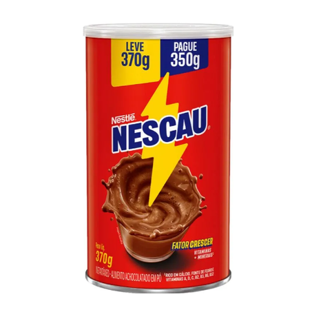 Achocolatado po nescau lata cilindro lv370 pg350g