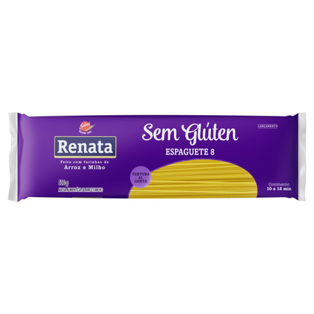 Massa Renata 500g - Sem Glúten - Espaguete