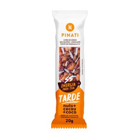 BARRA DE CEREAL PINATI 20G TARDE CACAU+COCO
