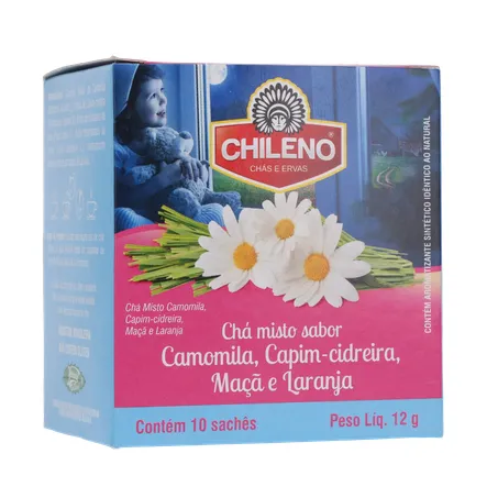 Chá Misto Chileno Camomila, Capim-Cidreira, Maçã e Laranja Sachê 1.2gr - Caixa com 10un - 12gr 360-34