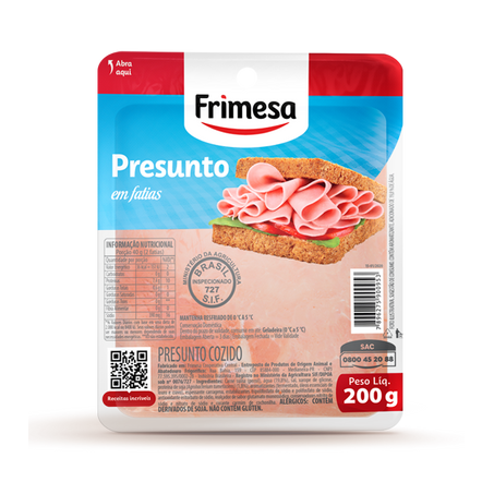 Presunto Frimesa Fatiado 200g 
 