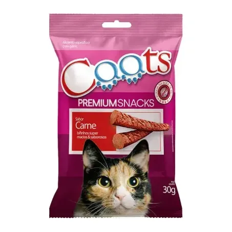 Bifinho p/ gatos caats carne 30g