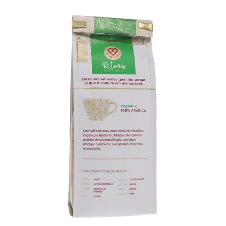 Café Moído 3 Corações Rituais Orgânico 250g 360-17