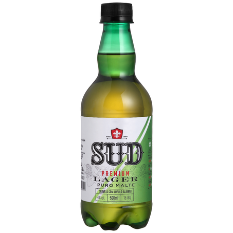 Cerveja sud premium lager pet 500ml