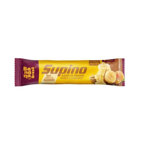 Barra de Proteína Supino Banana, Nozes e Damasco 24g