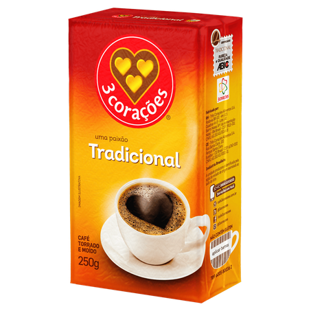 Café 3 Corações Tradicional Vácuo 250g 360-4