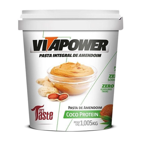 PASTA DE AMENDOIM INTEGRAL COCO PROTEIN VITA POWER