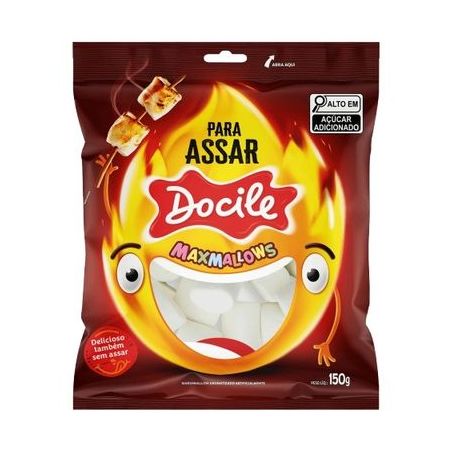 Marshmallow docile maxmallows para assar 150g