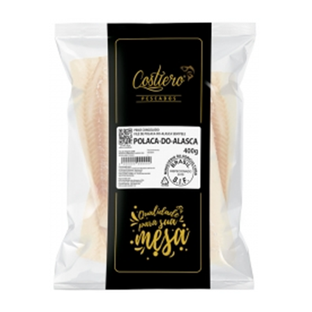 FILÉ DE POLACA DO ALASKA COSTIERO CONG 400G