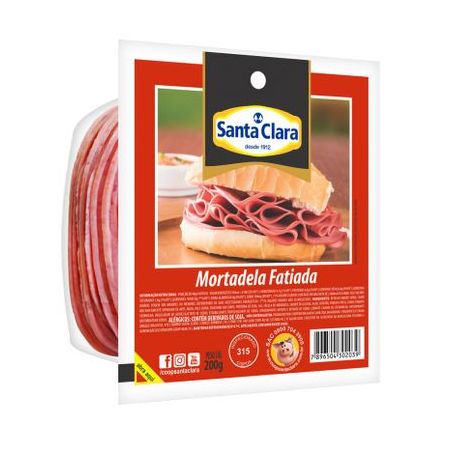 MORTADELA FATIADA SANTA CLARA 200GR               