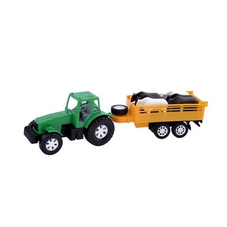 Brinquedo Diverplas 741 Trator Fazenda Com Carreta
