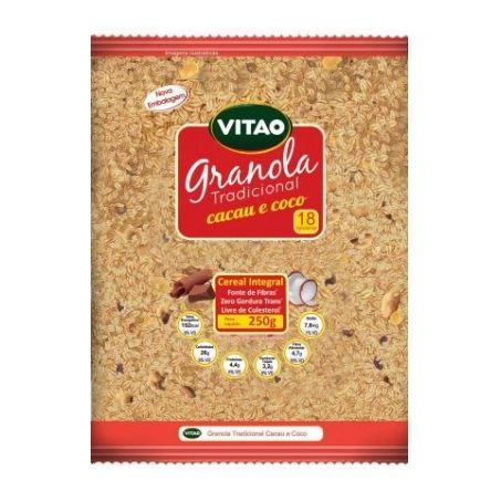 Granola vitao 250g cacau e coco