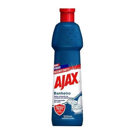 DESINF.AJAX LIMP.PESADA BANHEIRO SQZ 500ML