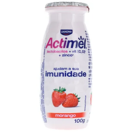 Leite Fermentado Parcialmente Desnatado de Morango Actimel 100G