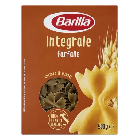 Macarrão Grano Duro Barilla Integrale Curto Farfalle 500g