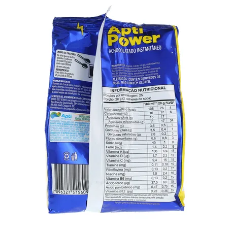 Achocolatado apti power sc 500g 360-18