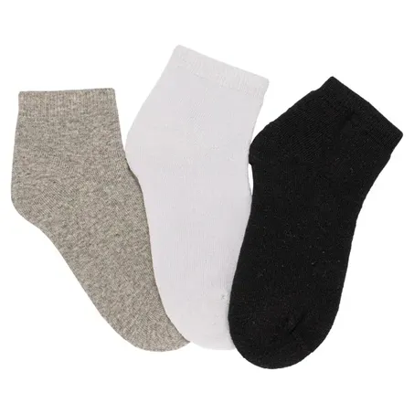 MEIA CANO CURTO INFANTIL 3 PARES HANG RUI