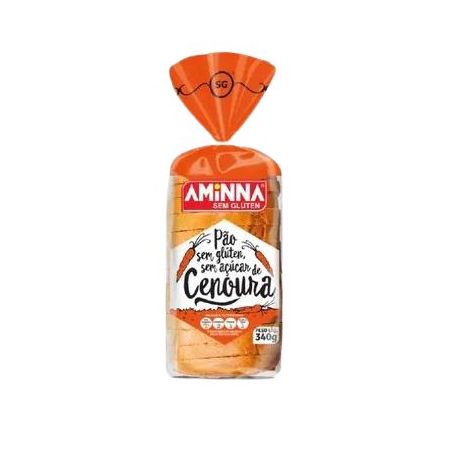 PAO AMINNA SEM GLUTEN 340G S/ACUCAR CENOURA