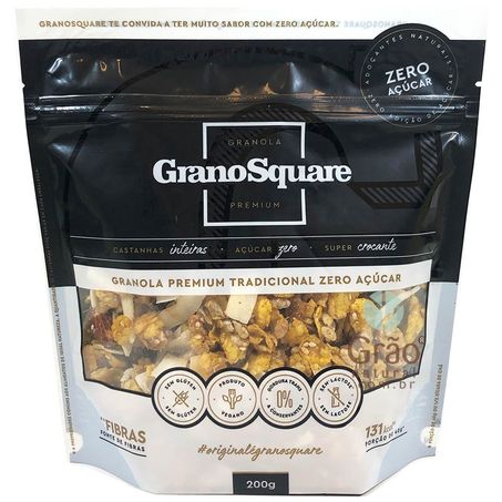 Granola Grano Square 200g Premium Zero Açucar