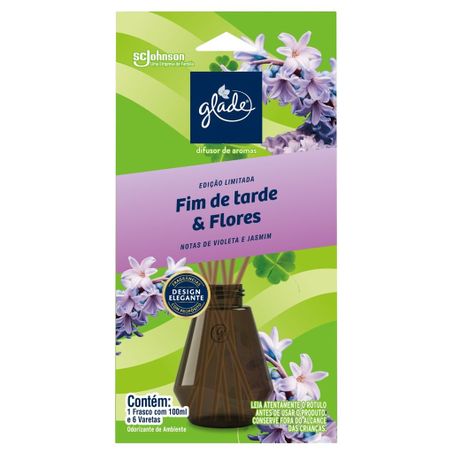 Glade difusor fim tarde e flores 100ml