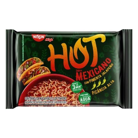 Massa Instantânea Nissin 85g - Hot Mexicano