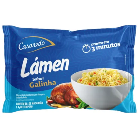 MASSA CASAREDO LAMEN GALINHA 70G