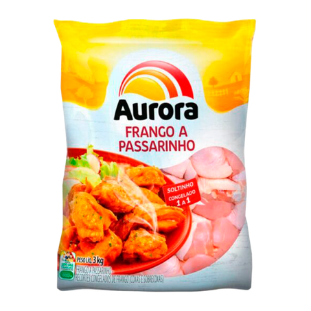 FRANGO A PASSARINHO AURORA IQF PACOTE 1KG