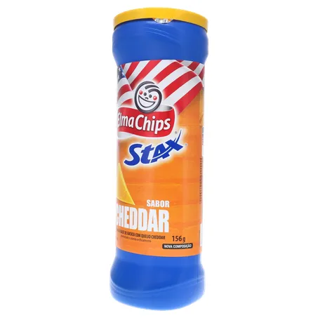 SALGADINHO E CHIPS STAX CHEDDAR 156G 360-4