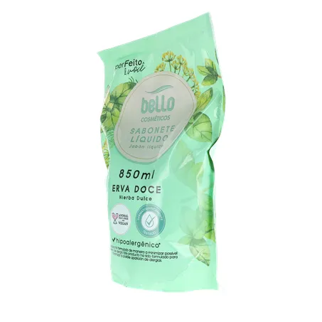 Sabonete liquido bello erva doce ref. 850ml 360-4