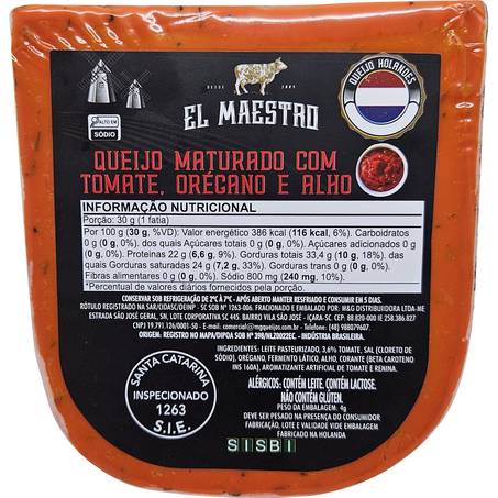 Queijo Gouda Pesto Vermelho El Maestro Kg