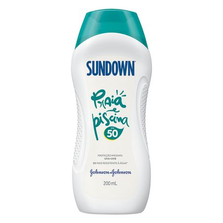 Protetor Solar FPS 50 Sundown Praia e Piscina Frasco 200ml