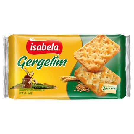 Biscoito isabela craker gergelim 350g