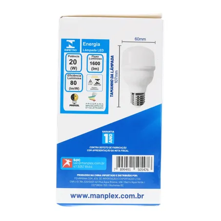 Lâmpada mundilux pera 20w 360-27