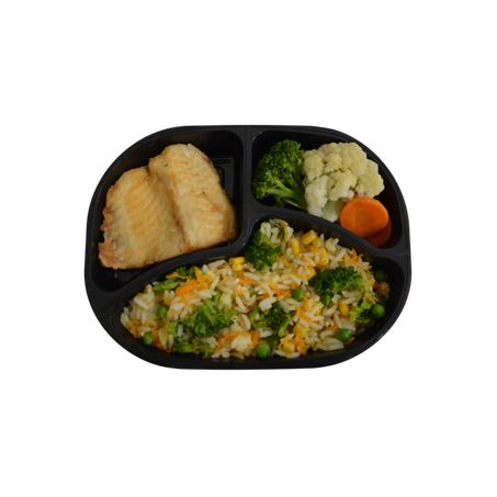 Pratos Prontos 310g - Arroz + Peixe Gratinado + Legumes Kg