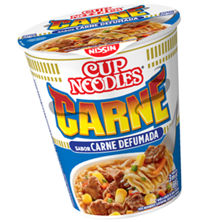 MACARRÃO INST CUP NOODLES CARNE DEFUMADA 69G