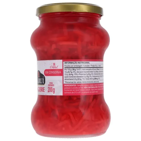 GENGIBRE EM CONSERVA PALITO KARUI BENI SHOOGA VIDRO 200G 360-7