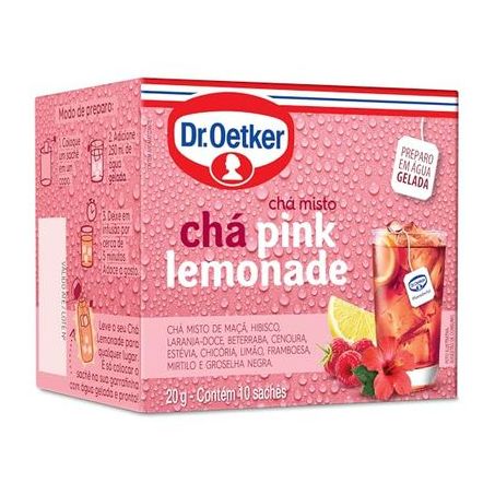 Cha Dr Oetker 10saq 20g Pink Limonade