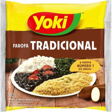 Farofa pronta yoki tradicional pacote 200gr