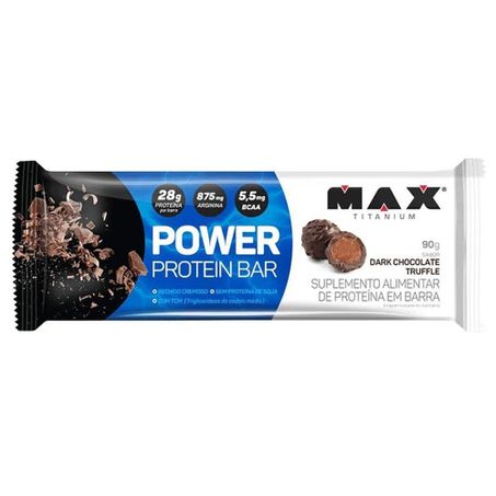 BARRA DE PROTEÍNA MAX TITANIUM DARK CHOCOLATE 90G