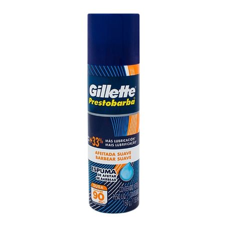 ESPUMA DE BARBEAR SUAVE GILLETTE PRESTOBARBA